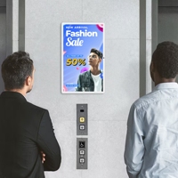 21,5 pulgadas diseño delgado montaje en pared CMS Software pantalla Lcd Android14 señalización pantalla publicidad tableta para ascensor Publicidad