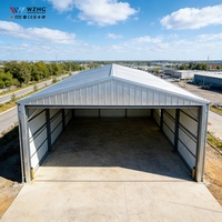 Hangar de Estructura de Acero Prefabricada, Nave Metálica Económica, Almacén de Estructura de Acero Prefabricada