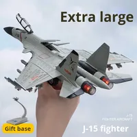 Avion de chasse J-15 en métal moulé sous pression, modèle réduit à rétrofriction, jouet en alliage pour enfants