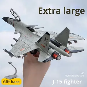 Mô hình máy bay chiến đấu J-15 bằng kim loại đúc, đồ chơi kéo lùi, máy bay hợp kim dành cho trẻ em - Product Image 4