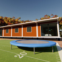 Conteneur modulaire de maison, plan de construction d'appartement, protection de l'environnement de haute qualité, prédestinée