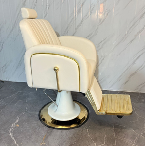 Chaise de Barbier Moderne en Cuir Synthétique, Vente en Gros, Chaise de Salon de Coiffure Inclinable, Chaise Spéciale de Coiffure à Vendre - Product Image 4