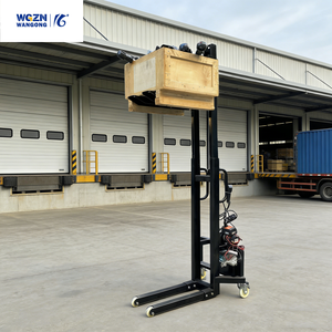 Wgzn मिनी फोर्कलिफ्ट छोटे कार्गो लिफ्टर 400 किलोग्राम हल्के स्टेकर क्रेन लिफ्ट वाहन - Product Image 1