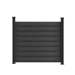 Aveeno Exterior impermeable ignífugo Verjas diseño al aire libre granja WPC valla paneles de hoja de WPC con poste de aluminio - Product Image 3