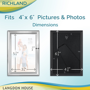 2024 taille personnalisée 8X10 PS ensemble de cadres photo en plastique nouvelle décoration murale de bureau noir; cadre miroir en bois argenté cadre photo Offre Spéciale - Product Image 4