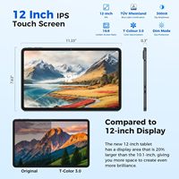 12 pulgadas 8GB + 128GB divertido Bloc de dibujo 2K Ultra HD pantalla grande con pantalla laminada completa tableta de dibujo No se necesita computadora