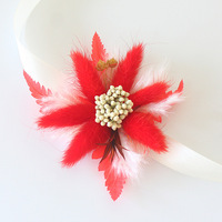 Corsage de fleurs séchées fait main, broche florale préservée, corsage naturel séché pour mariage, demoiselle d'honneur, remise de diplôme