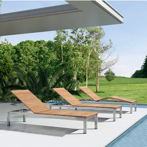 Mobilier de <span class=keywords><strong>jardin</strong></span> extérieur portable <span class=keywords><strong>PVC</strong></span> Mesh tissu lounge lit Aluminium Pool Chaise longue Loisirs Beach Sun Lounge Chair - Product Image 4