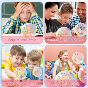 Kit de Création Artistique DIY Super Élastique Double Face pour Jouets Anti-Stress en Gros, Kit de Ruban Nano Squishy à Bulles avec Paillettes - Product Image 3