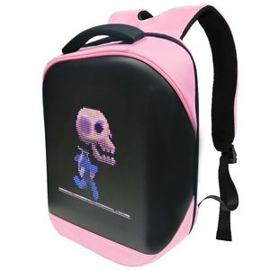 Sac à dos LED créatif Loy en PU imperméable pour homme et femme, idéal pour les loisirs, les trajets quotidiens et la publicité, lumineux et léger - Product Image 3