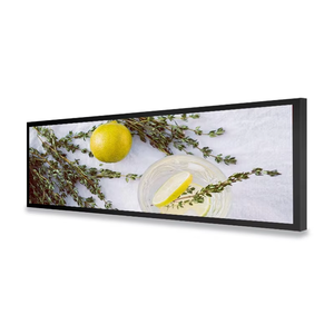 Écran LCD mural étiré HONGNUO de 58,4 pouces de large avec dissipation thermique, affichage publicitaire en bande longue pour bureaux et halls d'accueil - Product Image 1
