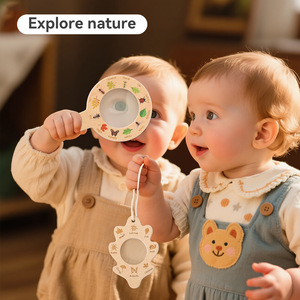Jouet loupe en bois Montessori pour enfants, exploration de la <span class=keywords><strong>nature</strong></span> en plein air, jouet éducatif - Product Image 3