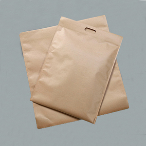 Low MOQ 100pcs Custom Logo Brown Kraft Bag Paper <b>Envelope</b> Bag Clothing Packaging Self Adhesive Tape Bag with Handle - Product Image 3