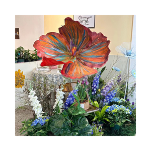 Fotografia <span class=keywords><strong>E</strong></span>-HB009 vetrina centro commerciale decorazione <span class=keywords><strong>fiori</strong></span> <span class=keywords><strong>fiori</strong></span> di carta <span class=keywords><strong>fiori</strong></span> giganti <span class=keywords><strong>fiori</strong></span> grande grande farfalla per il matrimonio - Product Image 4