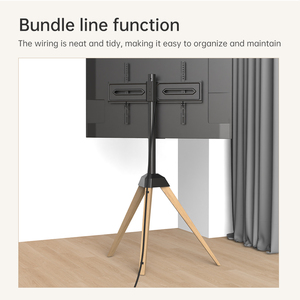 Soporte de <span class=keywords><strong>TV</strong></span> de Acero y Madera Khcoohoo Kehao, Giratorio, Altura Ajustable para Sala de Estar, Soporte para <span class=keywords><strong>TV</strong></span> LED de <span class=keywords><strong>65</strong></span> <span class=keywords><strong>Pulgadas</strong></span>, Luces LED/Toma de Corriente - Product Image 5