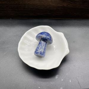 2 Inch Natural Stones Healing Gemstone <b>Crystal</b> Mushrooms Carving Crafts Amethyst <b>Crystal</b> Gifts - Product Image 4