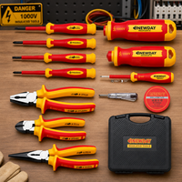 Juego de Herramientas Manuales para Electricistas Profesionales de Alta Resistencia, Estuche Rígido, Envío Rápido Directo de Fábrica OEM, Juego de Herramientas para Mantenimiento Eléctrico