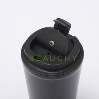 Vente en gros de gobelets 12 oz 17 oz tasse à café isolée à double paroi avec revêtement en poudre tasse de voyage en acier inoxydable avec logo personnalisé