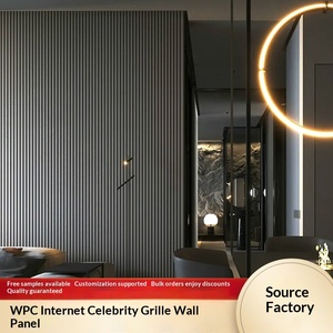<span class=keywords><strong>Panneau</strong></span> <span class=keywords><strong>mural</strong></span> WPC écologique de protection pour mur de fond <span class=keywords><strong>TV</strong></span>, modèle semi-circulaire moderne, style Célébrité Internet, type Grande Muraille - Product Image 2