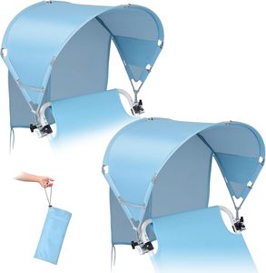 Parasol pliable portable UPF50+ universel pour chaise de plage, chaise de camping, <span class=keywords><strong>lit</strong></span> de camping et <span class=keywords><strong>lit</strong></span> pliant – Vente en gros - Product Image 5