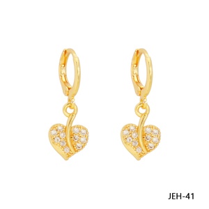 Boucles d'oreilles pendantes tendance en alliage de cuivre plaqué or 14 carats, couleur or, vente chaude - Product Image 6