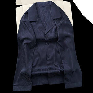 Huojoung Custom lusso <span class=keywords><strong>uomo</strong></span> Jacquard pigiami di seta pigiama Set Homme 2 pezzi <span class=keywords><strong>abbigliamento</strong></span> <span class=keywords><strong>uomo</strong></span> <span class=keywords><strong>casa</strong></span> pigiama <span class=keywords><strong>uomo</strong></span> Set pigiama <span class=keywords><strong>uomo</strong></span> - Product Image 2