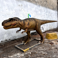 Modèle de dinosaure animatronique T-Rex en silicone, simulation mobile pour usage intérieur/extérieur, aires d'aventure, centres commerciaux, aéroports