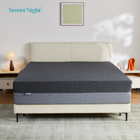 Colchón de Látex con Parte Delantera Suave y Parte Trasera Firme, 200x200, Colchón de Espuma Viscoelástica con Resortes Ensacados para Hospital, Hotel, Bambú