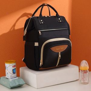 Simple Portable Baby Diaper Bags Large Capacity Mommy Materity <b>Backpack</b> With USB - Product Image 1