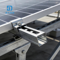 Système de montage solaire photovoltaïque en alliage d'aluminium, support photovoltaïque pour l'installation sur toiture en tuiles