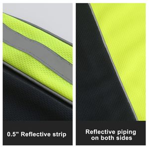 T-shirt de sécurité haute visibilité ANSI <span class=keywords><strong>Classe</strong></span> 2, respirant, à manches longues, effet œil d'oiseau, imperméable, de qualité supérieure, réfléchissant, pour le commerce électronique de détail - Product Image 3