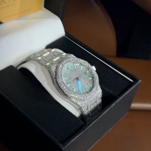 Luxury Vvs Moissanite diamond <b>Watch</b> <b>Skeleton</b> Stainless Steel Mechanical <b>Automatic</b> <b>Watch</b> Men Iced Out Moissanite <b>Watch</b> with Box - Product Image 2