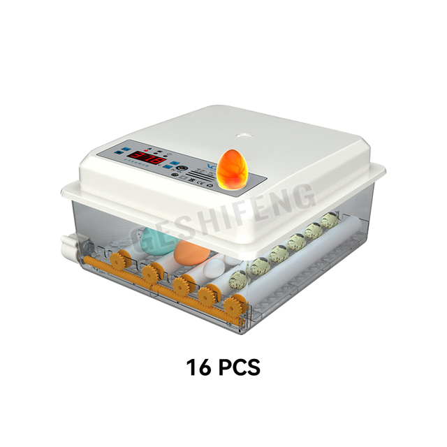 GESHIFENG New Arrive 16 176 Chicken Eggs Automatic Poultry Dual Power Egg Hatching Incubator