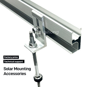 Giá cả cạnh tranh Lắp đặt nhanh chóng gắn năng lượng mặt trời giá đường sắt Kit nhôm bán buôn năng lượng mặt trời gắn khung - Product Image 1