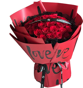 Papier d'emballage pour la Saint-Valentin, NOUVEAU, LOVE, papier cadeau pour la Saint-Valentin, fleurs, bouquet, matériel d'emballage - Product Image 5