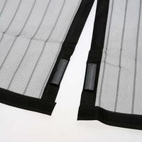 Moustiquaire magnétique noire de style moderne pour porte, avec filet anti-insectes et aimants, idéale pour l'extérieur