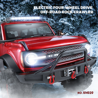 Gran Coche Teledirigido RC Crawler 1:10 4WD - Vehículo Todoterreno con Control Remoto Wltoys 104020 Profesional con Cabrestante Eléctrico PRO
