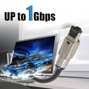 Acoplador RJ45 de Aleación de Zinc, Blindado STP, 8 Pines, Montaje en Panel, Conector Ethernet Sin Herramientas, CAT8, Enchufe Modular Sin Herramientas - Product Image 2