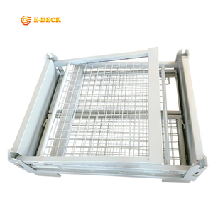 Jaula de <span class=keywords><strong>metal</strong></span> plegable de malla de alambre galvanizado, apilable, a la venta - Product Image 2