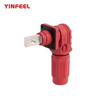 Barre de cuivre 200A avec filetage M6, borne de connexion rapide en cuivre massif, boulon de borne de batterie robuste pour onduleur solaire et stockage d'énergie pour véhicules électriques