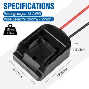 Tự làm Power adapter phù hợp cho makitas 18V Lithium Ion Battery Power Source núi với dây và cầu chì chuyển đổi kết nối - Product Image 4