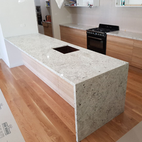 Comptoir de cuisine en granit blanc armoire moderne gardénia naturel dalles de comptoir en granit blanc