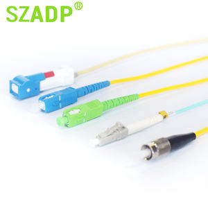 Venta caliente Cable de conexión de <span class=keywords><strong>fibra</strong></span> óptica Monomodo Simplex Multimodo Duplex OM3 OM4 LC/UPC Puente de <span class=keywords><strong>fibra</strong></span> SC UPC LC Cables de comunicación - Product Image 3