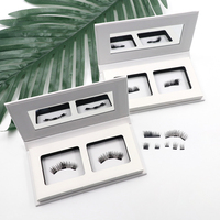 Cils Magnétiques Individuels 3D en Vrac Marque Blanche, Kit Complet de Faux Cils en Vison Magnétiques avec Boîte d'Emballage