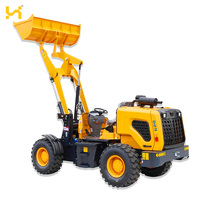 Chargeuse sur pneus compacte certifiée CE de 0,8 tonne, petite chargeuse frontale pour l'agriculture, la construction et les travaux industriels