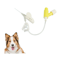 Best Seller Cánulas intravenosas médicas 22G 24g 26G Cánula intravenosa de plástico desechable de polipropileno para animales de laboratorio veterinario