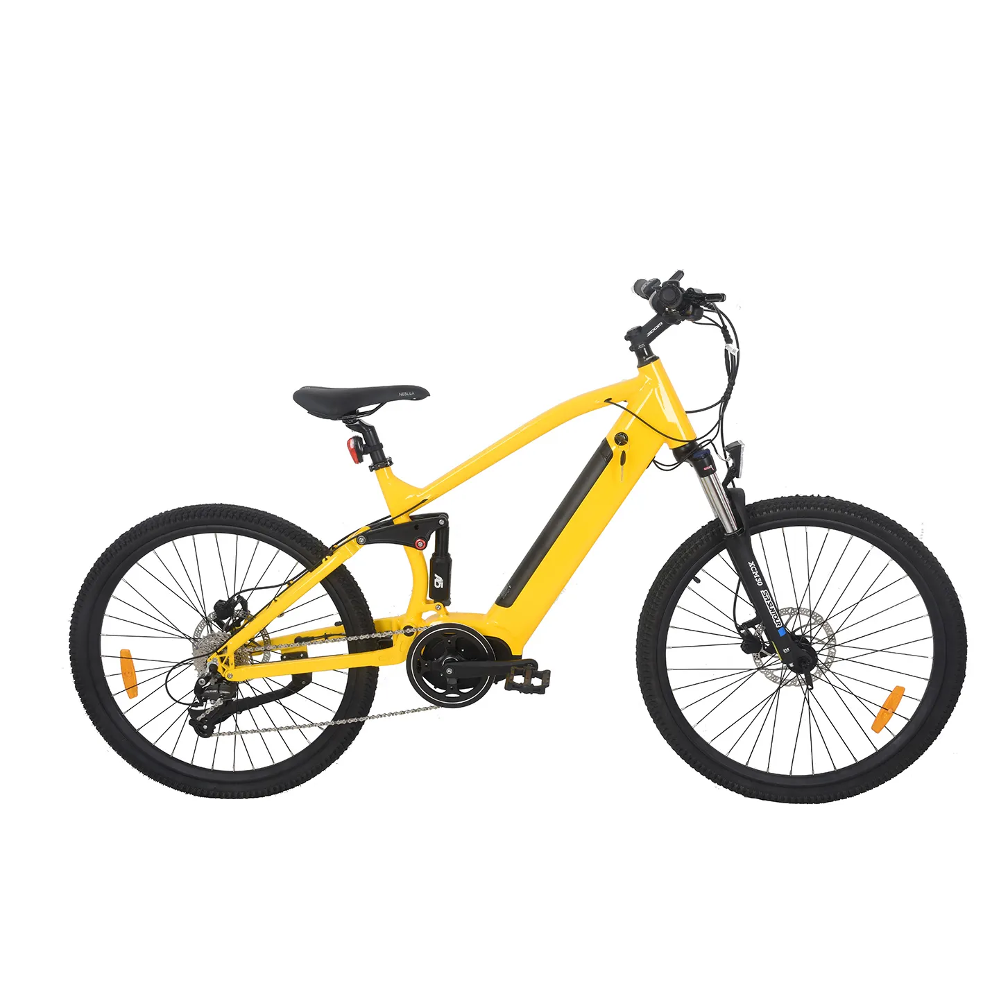 Petrigo med drive bafang m400 bicicleta de montanha elétrica, suspensão completa, para adlus, mountain bike, ar livre