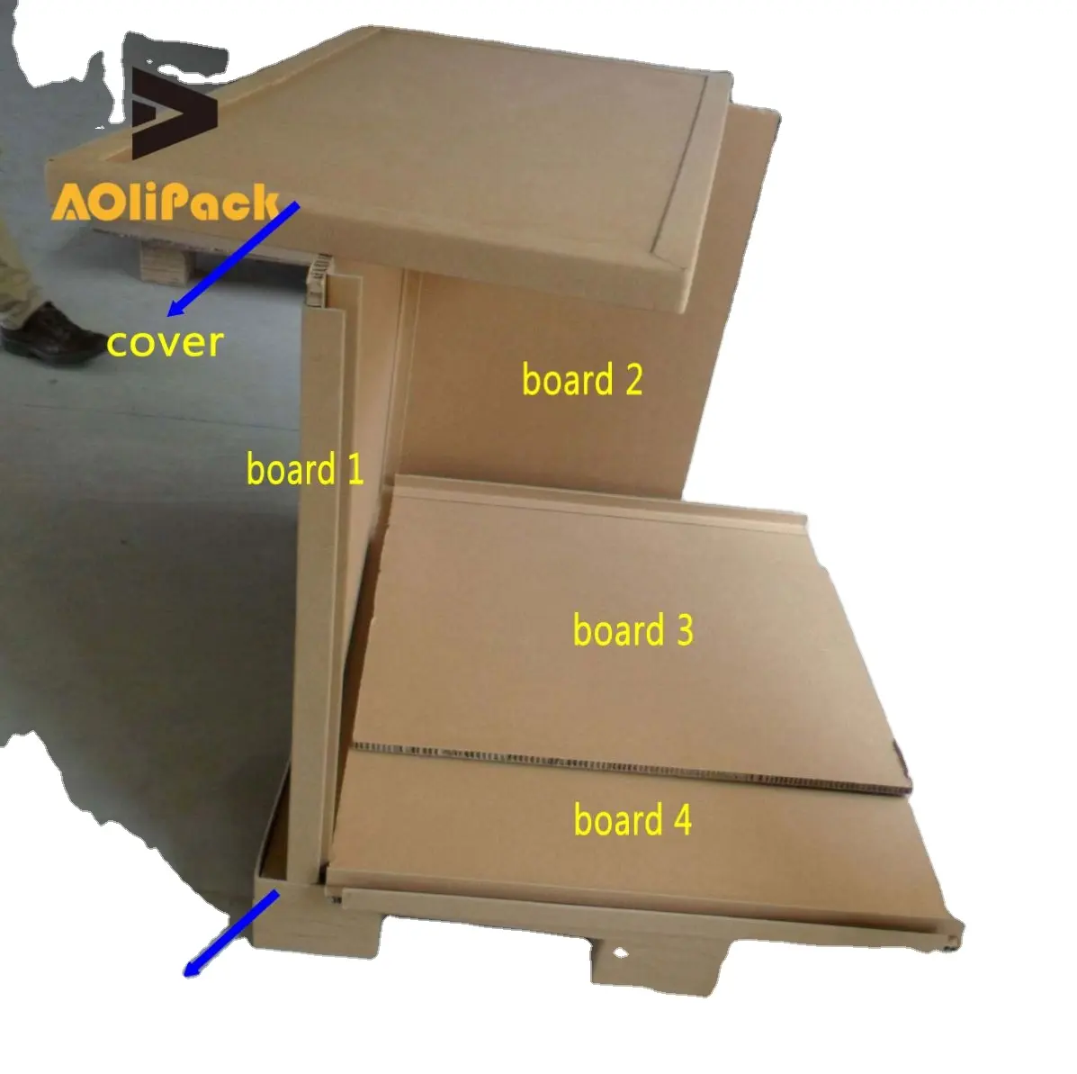 صندوق على شكل خلية عسل صديق للبيئة قابل للتحلل الحيوي Qtip صندوق لتحميل الحاويات