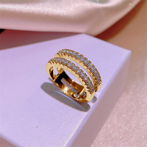 แหวนทอง 14k ชุบทองแดงคุณภาพสูง ประดับเพชรโมอิสซาไนต์ 1 กะรัต ดีไซน์แบบ Eternity Band สำหรับผู้หญิง ทันสมัย ขายส่ง - Product Image 2