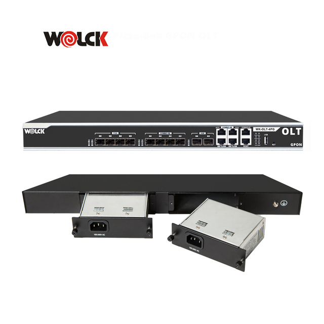 New Wolck 4-Pon OLT with 4 FTTH Fiber Optical PON Ports GPON XPON Optical Equipment
